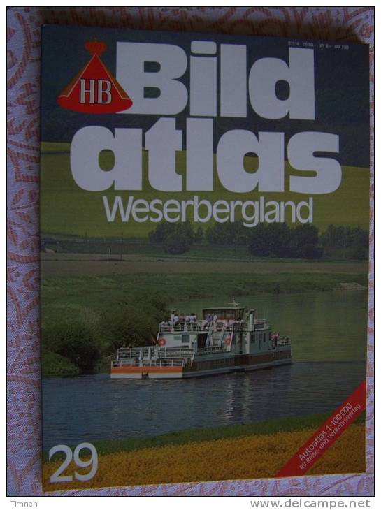 N° 29 HB BILD ATLAS - WESERBERGLAND - RV REISE Und VERKEHRSVERLAG - Revue Touristique En Allemand - Viajes  & Diversiones