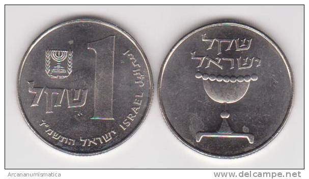 Israel 1 Shequel 1.981/85 Cu Ni KM#111 SC/UNC         T-DL-10.312 - 1 Penny & 1 New Penny