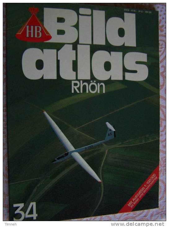 N° 34 HB BILD ATLAS -RHÖN - RV Reise Und Verkehrsverlag - Revue Touristique En Allemand - Viajes  & Diversiones