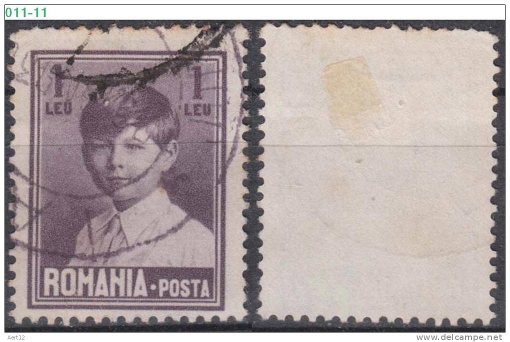 ROMANIA, 1928, King Michael,  Sc./ Mi.: 323 / 323 - Usado