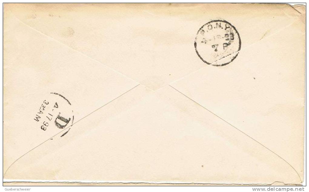 L-US-80 - ETATS-UNIS Entier Postal Enveloppe De LA GRANGE Texas 1893 Belle Oblitération - ...-1900