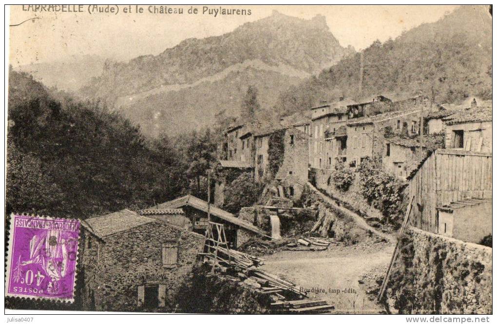LAPRADELLE (11) Coin Du Village Et Chateau De Puylaurens - Autres & Non Classés