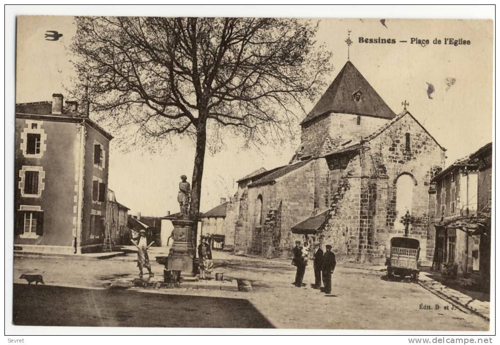 BESSINES. - Place De L'Eglise - Bessines Sur Gartempe