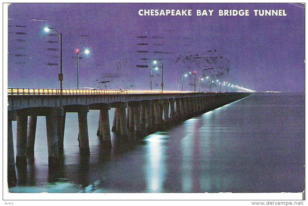 Chesapeake Bay-Bridge Tunnel Connecting Virginia Beach And The Eastern Shore Of Virginia - Chesapeake