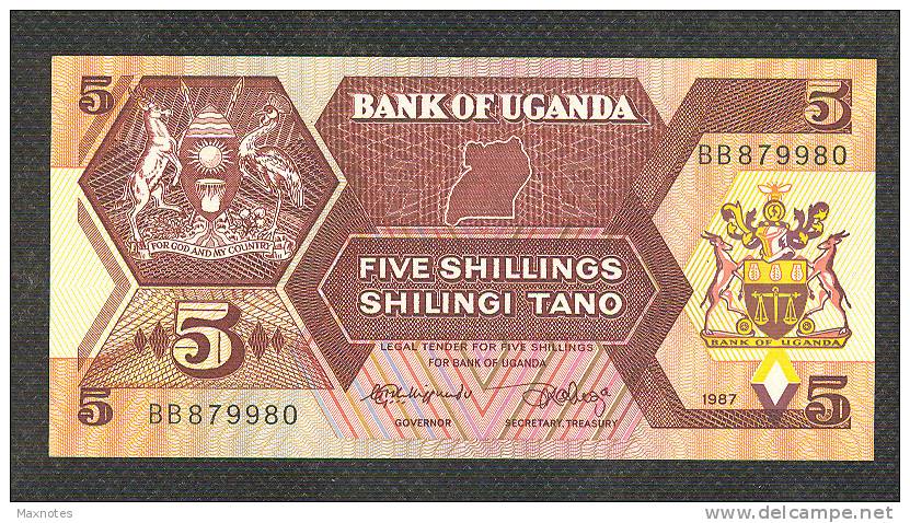 UGANDA : 5 Shilling - 1987 - UNC - Uganda