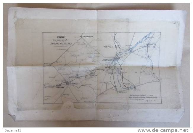 Carte Protestantischen Pfarrei Saaralben Sarralbe Moselle Mai 1902 - Autres & Non Classés