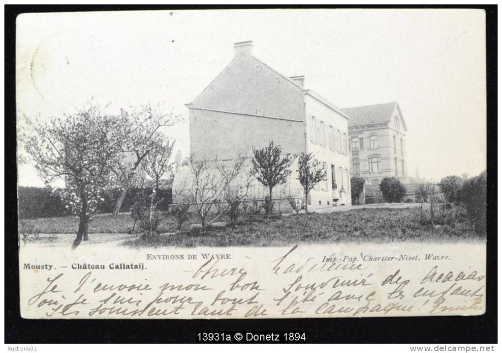 13931g CHATEAU CALLATAIJ - Mousty - 1906 - Ottignies-Louvain-la-Neuve