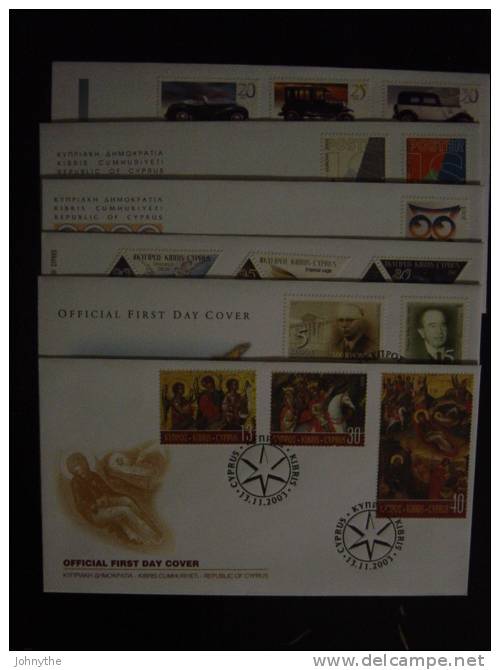 Cyprus 2003 Full Year FDCS - Covers & Documents