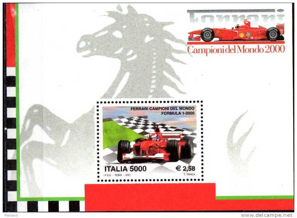 PIA - ITALIA - 2001 :  La Ferrari Campione Del Mondo Di Formula 1  - (SAS Bf  33) - Blokken & Velletjes