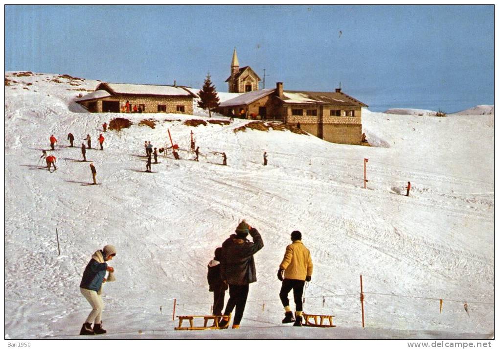 Bellissima   Cartolina   Anni 70       "  SCANNO - Arrivo Seggiovia M.1640   " - L'Aquila