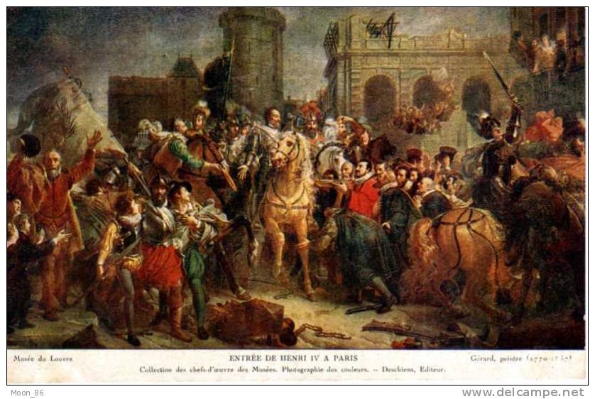 ENTRÉE DE HENRI IV A PARIS - Histoire