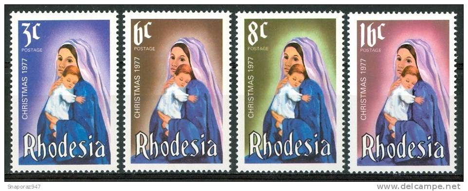 1977 Rhodesia Natale Christmas Noel Set MNH** D316 - Rhodesia Del Sud (...-1964)