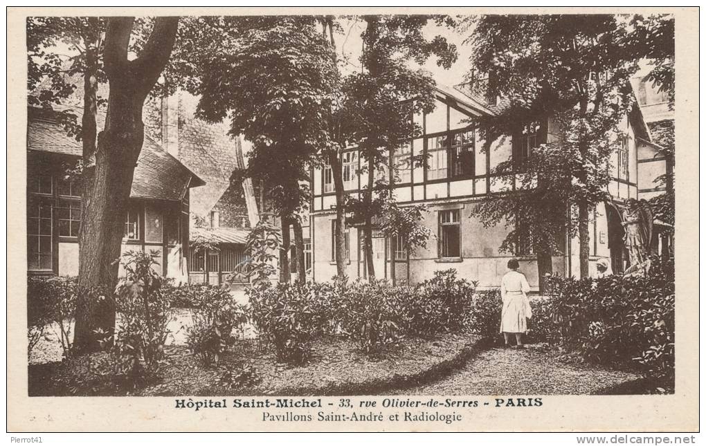 PARIS - HOPITAL SAINT MICHEL - Pavillons Saint André Et Radiologie - Santé, Hôpitaux