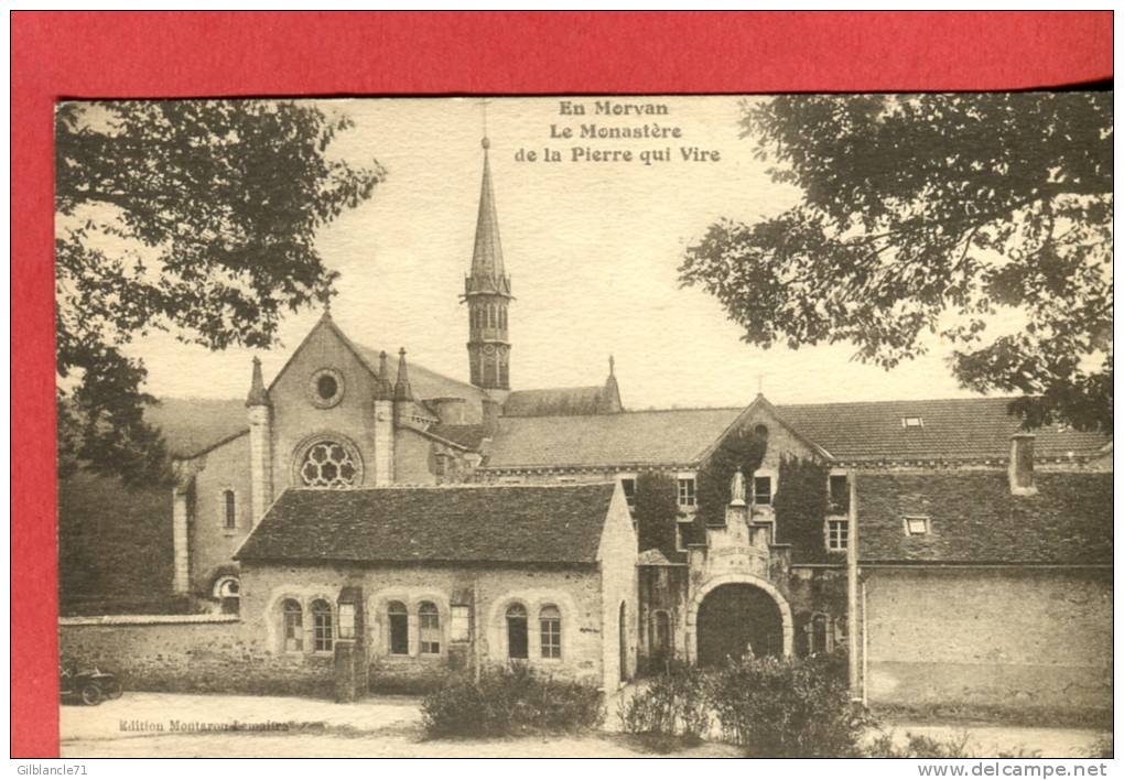 58-Nièvre-Monastère De La Pierre Qui Vire-Religion-Moines-Morvan - Other & Unclassified