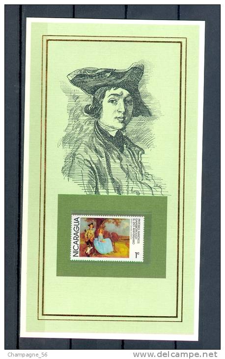 TIMBRES AMÉRIQUE PEINTRE LES PLUS GRANDS CHEFS-D'OEUVRE DE L'ART TIMBRE NEUF *** ( THOMAS GAINSBOROUGH   ) QL - Impressionisme