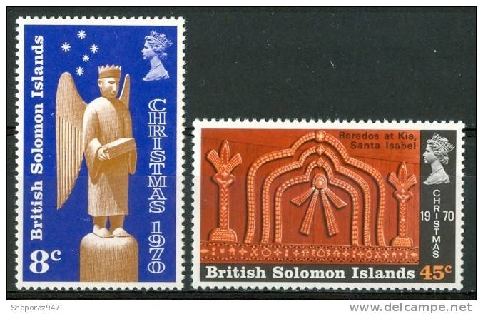 1970 Isole Solomone Natale Christmas Noel Set MNH** D314 - British Solomon Islands (...-1978)