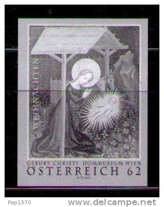 AUSTRIA - NAVIDAD - NOEL - CHRISTMAS - 1 SELLO "EN NEGRO" - Proofs & Reprints