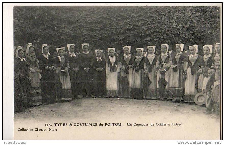 Echiré   Costumes Du Poitou  Concours De Coiffes - Autres & Non Classés