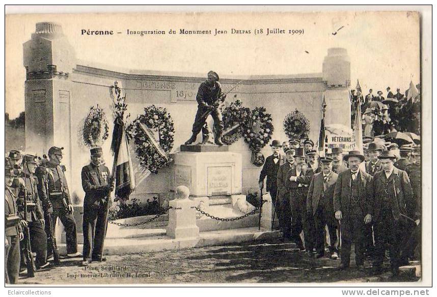 Péronne    Inauguration Du Monument Jean Delpas - Peronne