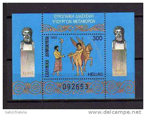 1992 - GRECIA / GREECE - CONFERENZA DEI MINISTRI EUROPEI DEI TRASPORTI. MNH - Neufs