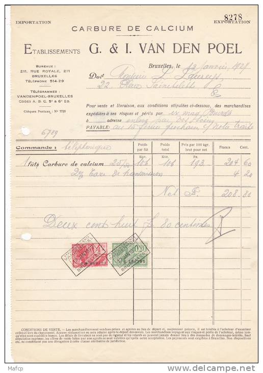 G § L VAN DEN POEL RUE ROYALE 211 BRUXELLES - 1900 – 1949