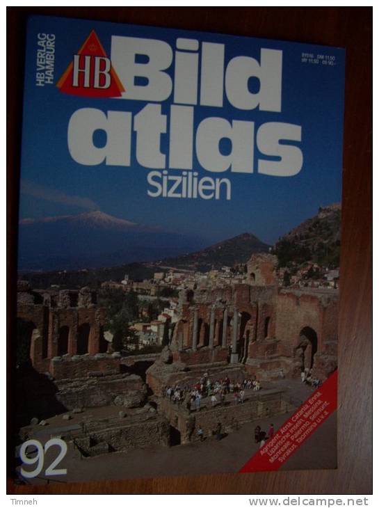 N° 92 HB BILD ATLAS -SIZIELIEN - Revue Touristique En Allemand - Viaggi & Divertimenti