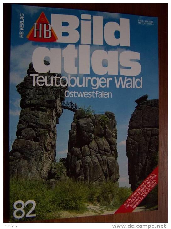 N° 82 HB BILD ATLAS - TEUTOBURGER WALD OSTWESTFALEN - Revue Touristique En Allemand - Reizen En Ontspanning