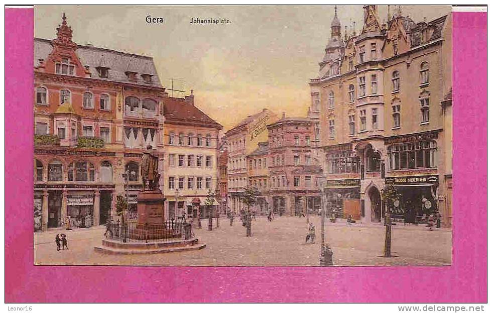 GERA  -     ** JOHANNISPLATZ ** Mit Confection MAX BIERMANN     -   Verlag : Walter SCHUSTER Aus GERA    N°/ - Gera