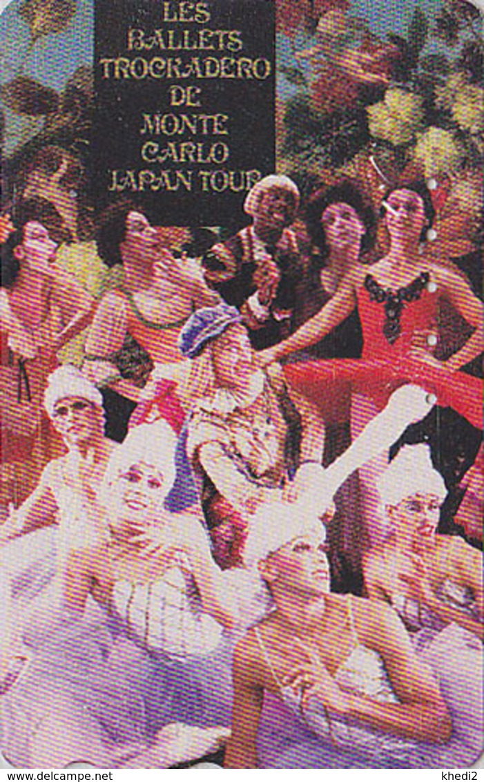 RARE Télécarte Japon / 110-011 - Musique Danse - BALLET / Ballets TROCKADERO / MONACO - Music & Danse Japan Phonecard - Japan