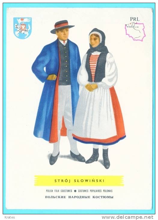 Postcard - Poland, National Costume     (V 15636) - Non Classificati