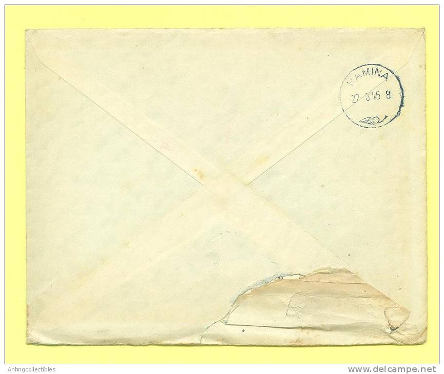 Finland Cover - 1945 Postmark - Lettres & Documents