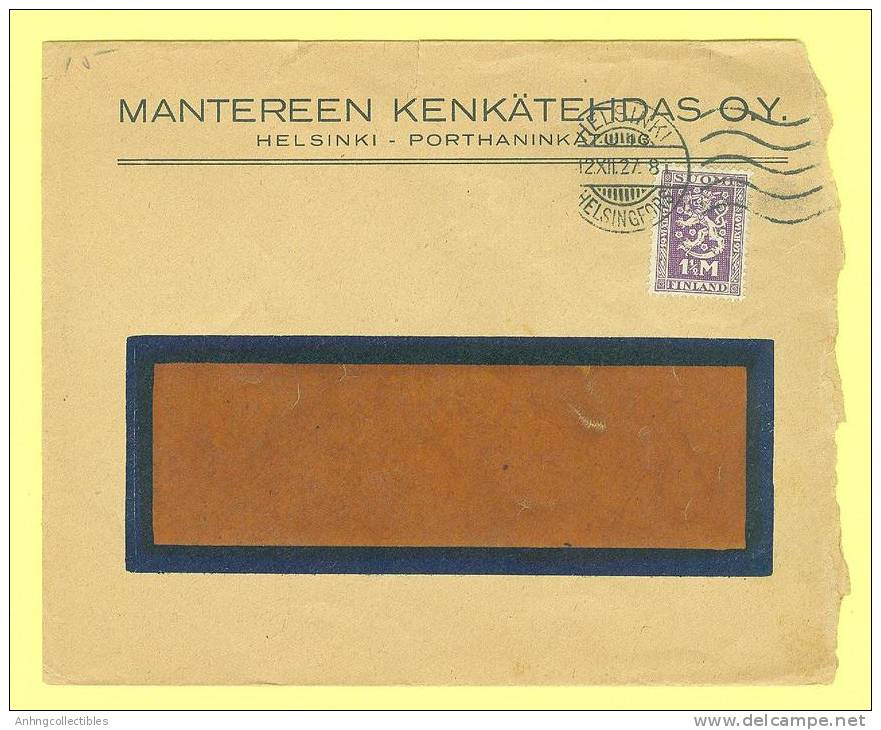 Finland: Old Cover 1927 Postmark - Lettres & Documents