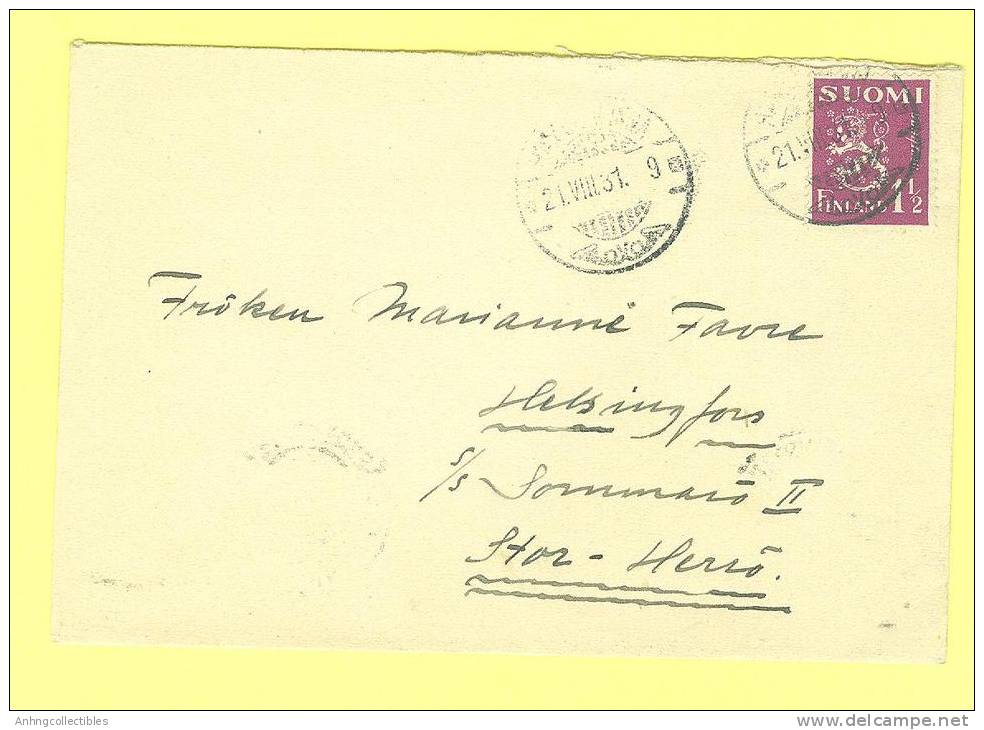 Finland Old Cover - 1931 Postmark - Lettres & Documents