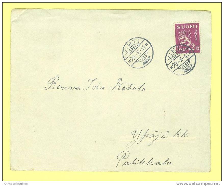 Finland Old Cover - 1941 Postmark - Lettres & Documents