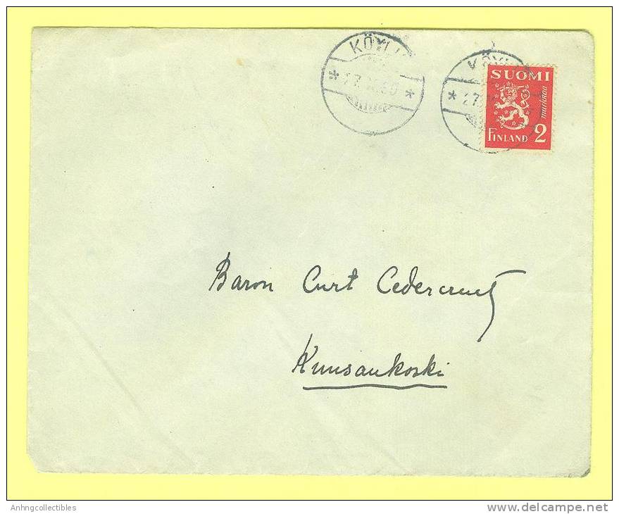 Finland Old Cover - 1939 Postmark - Covers & Documents