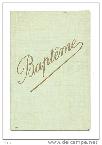 Faire-part De Naissance Et Baptème Humoristique 1936 , à Voir! (2 Scans) - Nacimiento & Bautizo