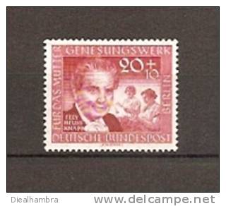 GERMANY DEUTSCHE BUNDESPOST BERLIN ELLY HEUSS-KNAPP 1957 / MNH / 178 - Nuovi