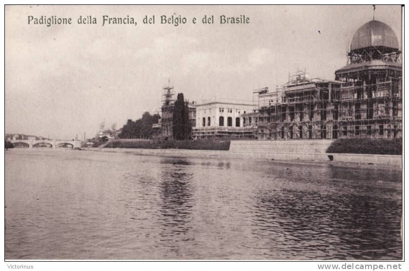 TORINO, Esposizione 1911, Padiglione Della Francia, Del Belgio E Del Brasile - Exhibitions