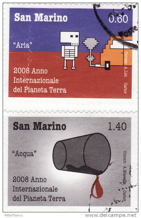 P - 2008 San Marino - Anno Int. Del Pianeta Terra - Used Stamps