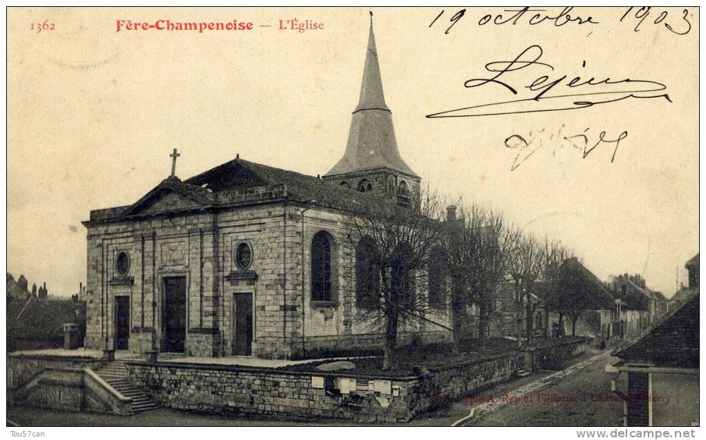 FERE-CHAMPENOISE -  MARNE (51) - PEU COURANTE CPA PRECURSEUR DE 1903. - Fère-Champenoise