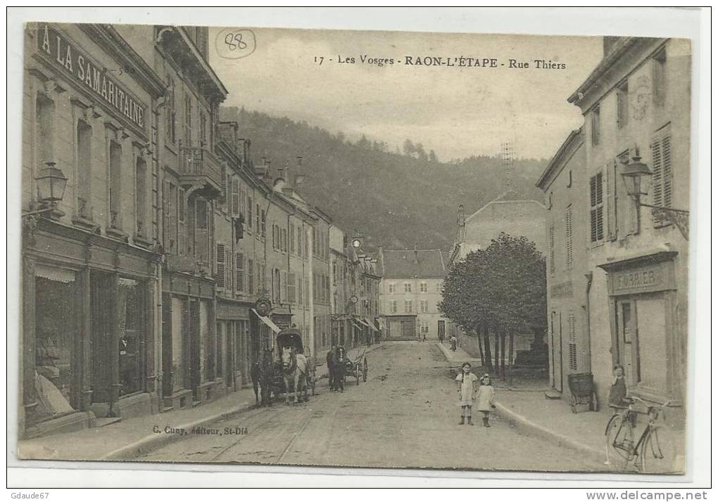 RAON L´ ETAPE (VOSGES - 88) - CPA - RUE THIERS - Raon L'Etape