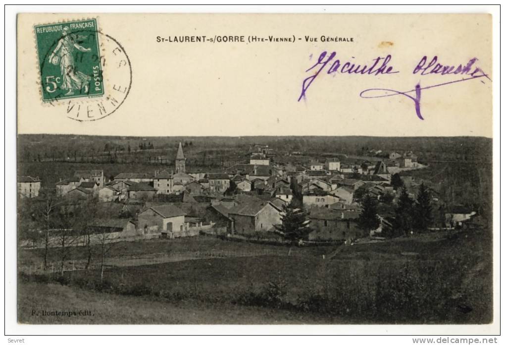 St LAURENT Sur GORRE. - Vue Générale - Saint Laurent Sur Gorre