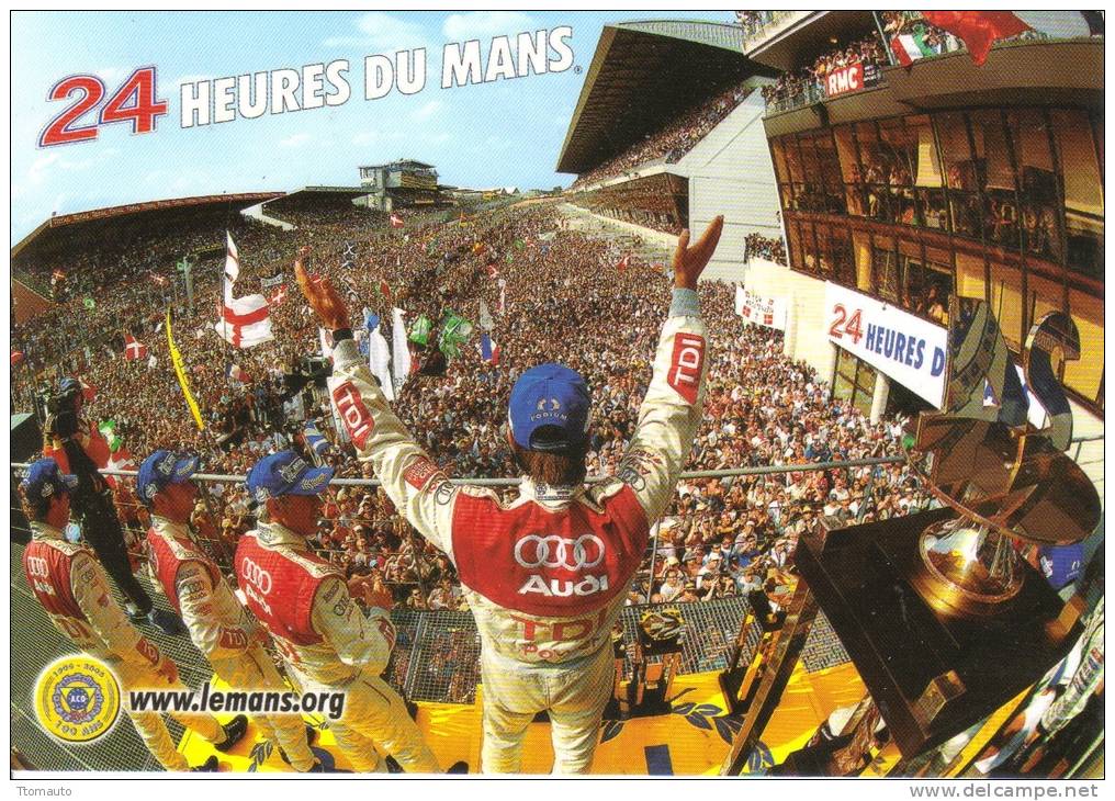 24 Heures Du Mans  -  Audi Sur Le Podium  - Carte Postale - Autres & Non Classés