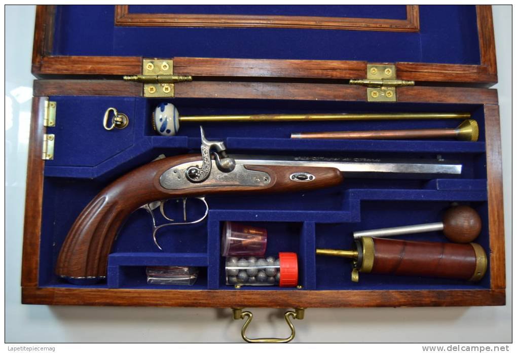 Pistolet A Poudre Noire LEPAGE (Le Page) Type Napoléon 1811. Army Sport, édition Luxe Dans Coffret Bois Avec Accesoires - Armes Neutralisées