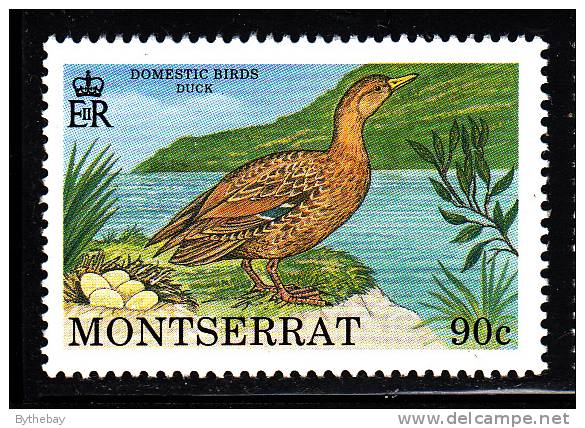 Montserrat MNH Scott #763 90c Duck - Domestic Birds - Montserrat