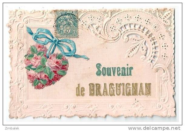 SOUVENIR DE DRAGUIGNAN - CARTE DENTELLEE - Draguignan