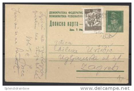 AK YUGOSLAVIA-postal Stationery-Loznica-1946. - Postal Stationery