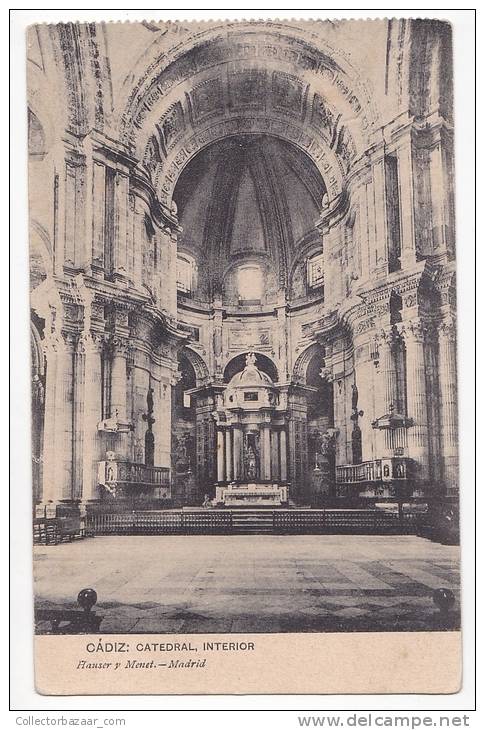 Espa&ntilde;a Tarjeta Postal Cadiz  Catedral - Postcard AK Cpa (W3_641) - Cádiz