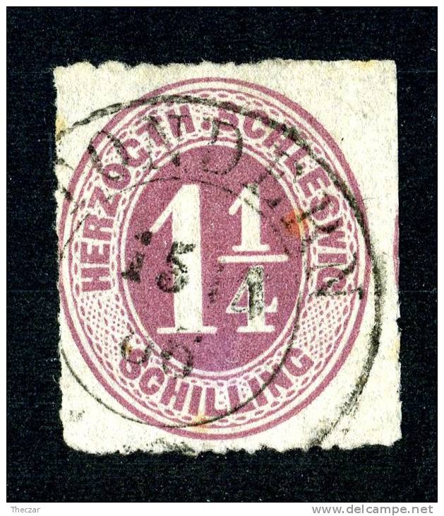 GS-6) Schleswig-Holstein 1865 Mi.#14 Used - Schleswig-Holstein