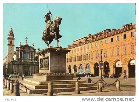 Turino-place St Charles--monument à Emmanuel Philibert- Cpsm - Other Monuments & Buildings